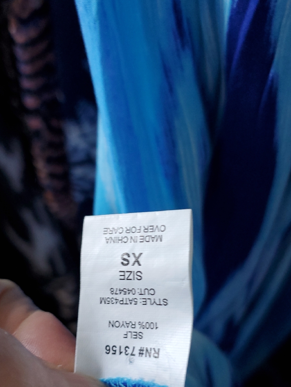 Athleta Blue Ikat Halter Maxi Dress with White Accents - Picture 12 of 12